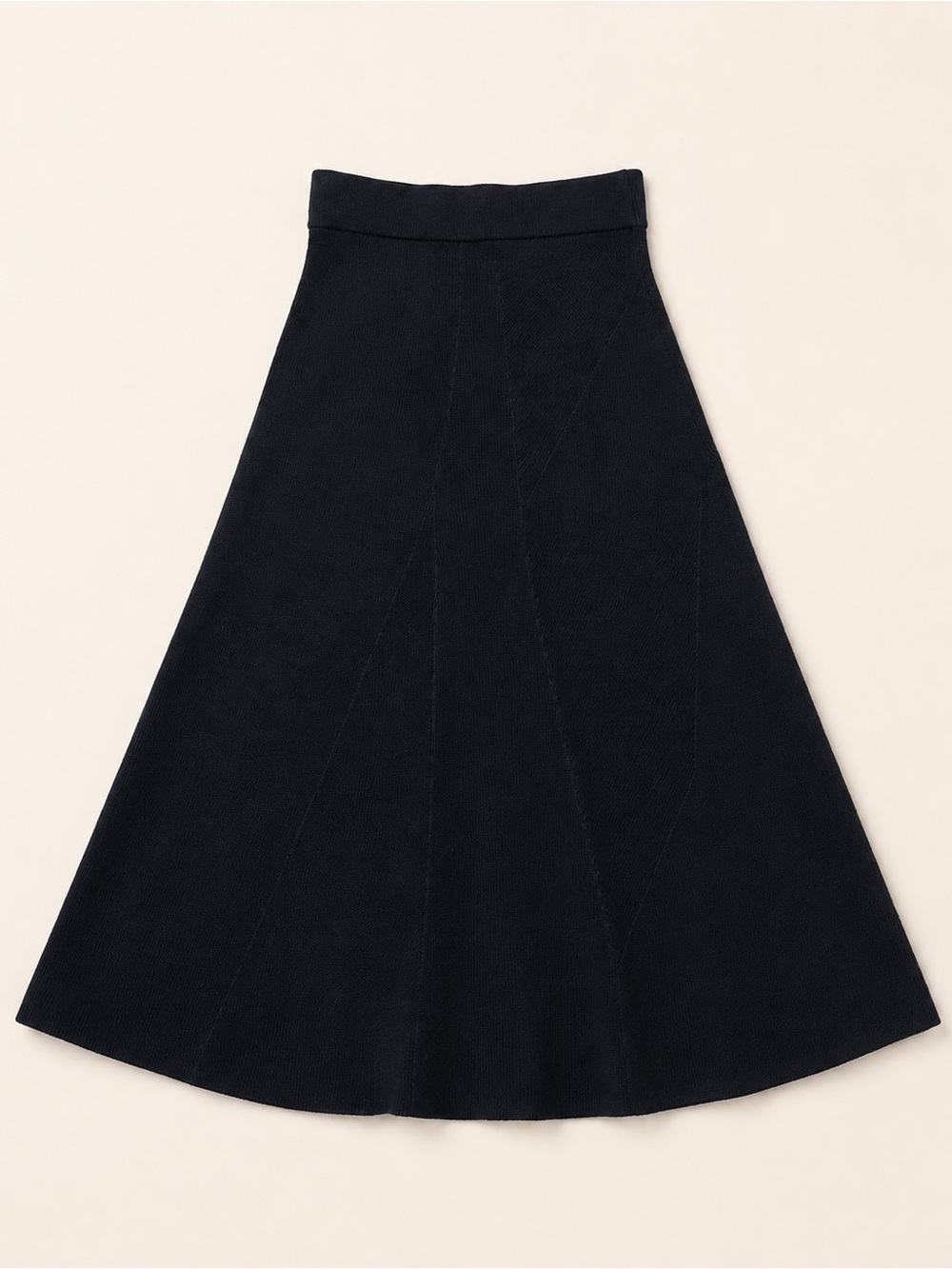 Women's Black Maxi A-Line Skirt